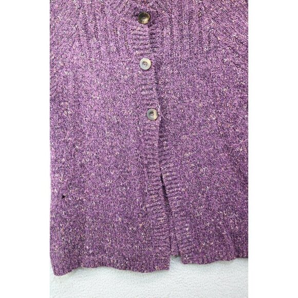 Charter Club Short Sleeve Wool Blend Button Up Sweater-Size XL - Picture 2 of 11